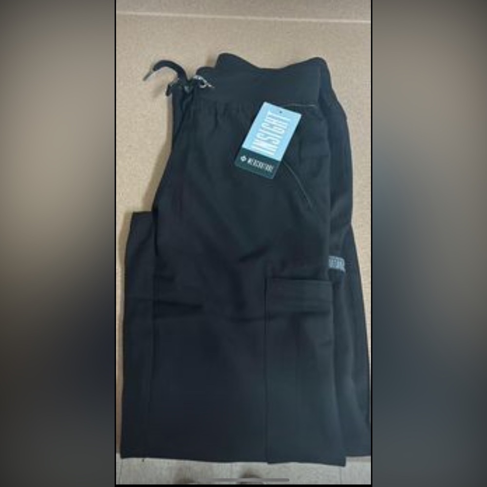 Black Med couture scrub pants